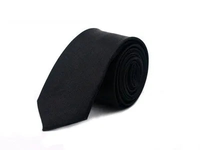 casual solid color polyester yarn unisex tie