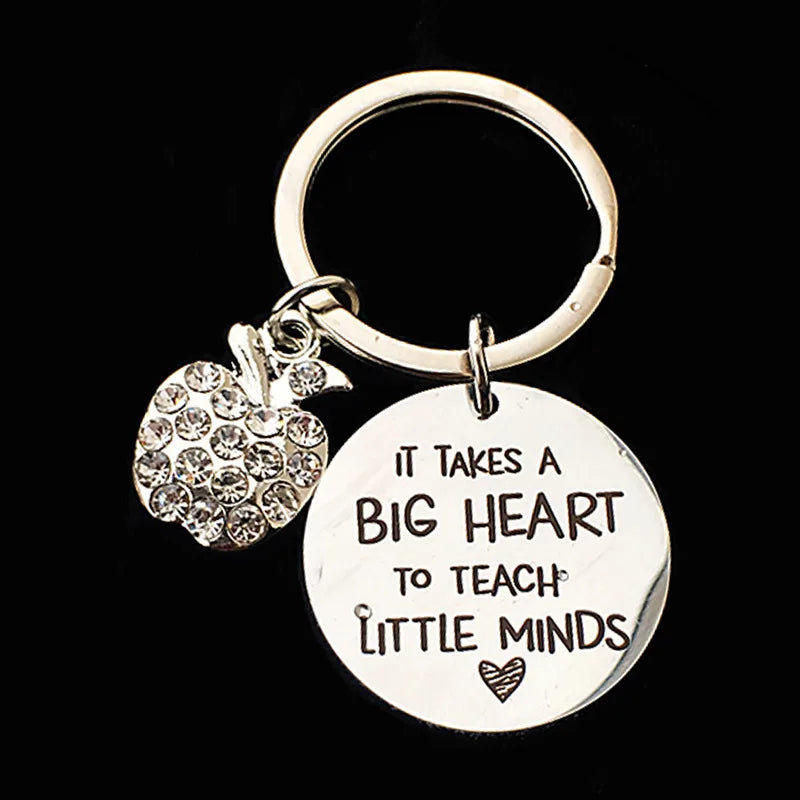 teacher's day graduation gift stainless steel keychain