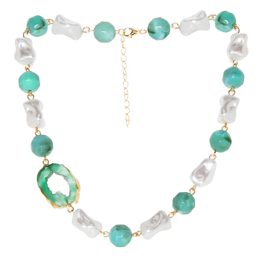 Elegant Irregular Artificial Pearl Plastic Wholesale Necklace Choker