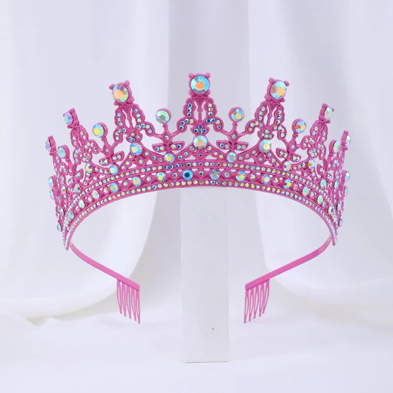 ethnic style crown alloy diamond rhinestones crown 1 piece
