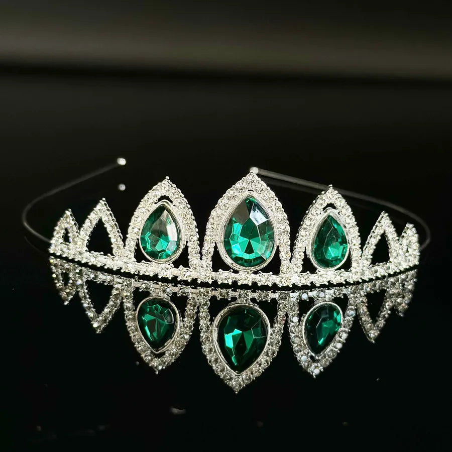 New Princess Rhinestone Children Crown Alloy Hair Band Girls Dance Stereo Baby Birthday Hair Accessories with Diamond Wholesale