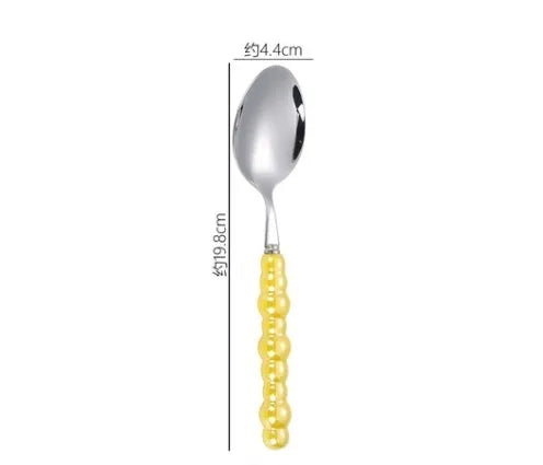baroque style solid color stainless steel tableware 1 piece 1 set