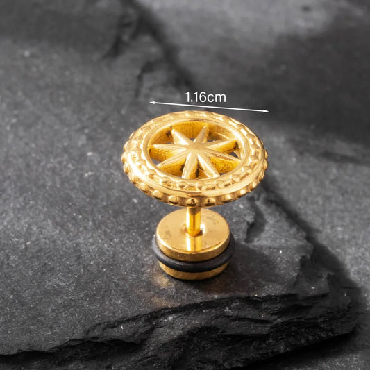 1 Piece Simple Style Star Antelope Flower 316 Stainless Steel  Ear Studs