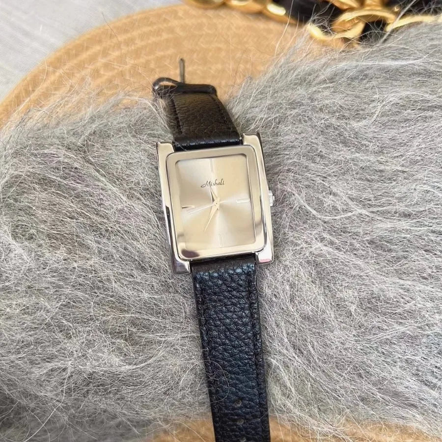 Casual Solid Color Buckle Quartz Watch Women's Watches