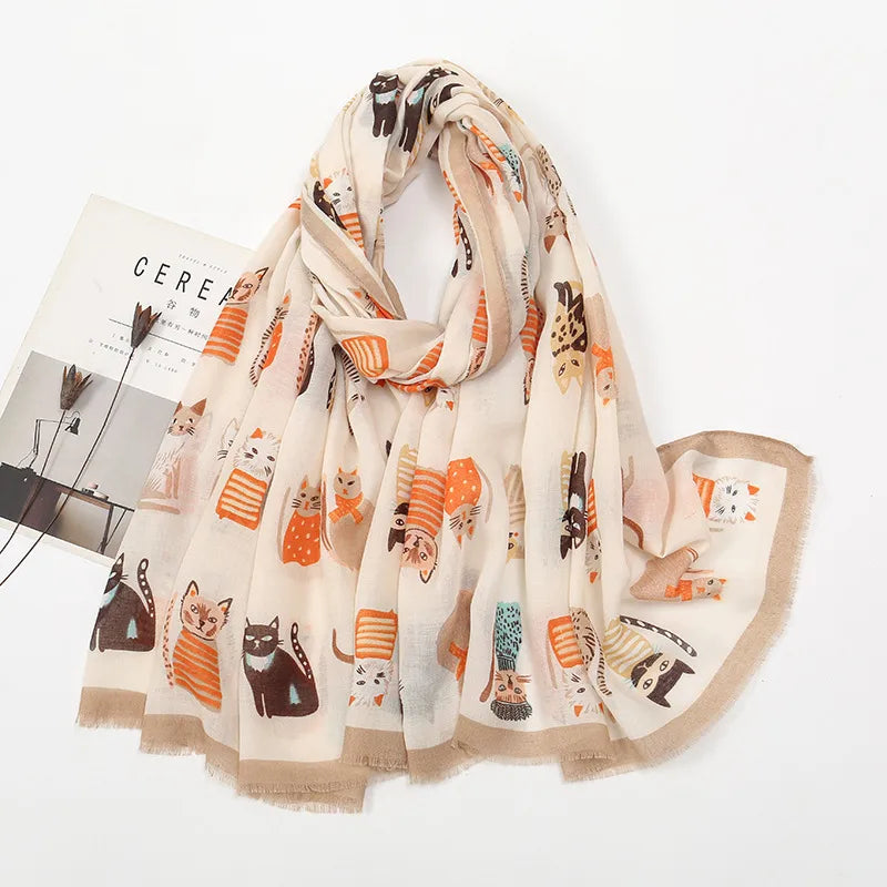 Women's Vacation Simple Style Animal Polyester Scarf
