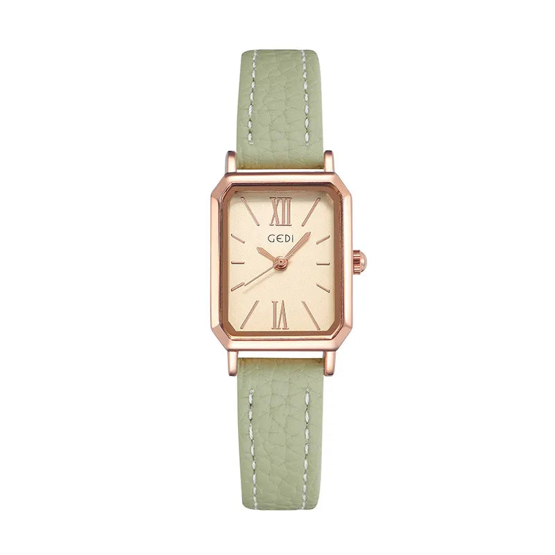 Goldie Simple Niche High-end Women's Watch Korean-style Student Rectangular Watch Retro Elegant Women's Quartz Watch
