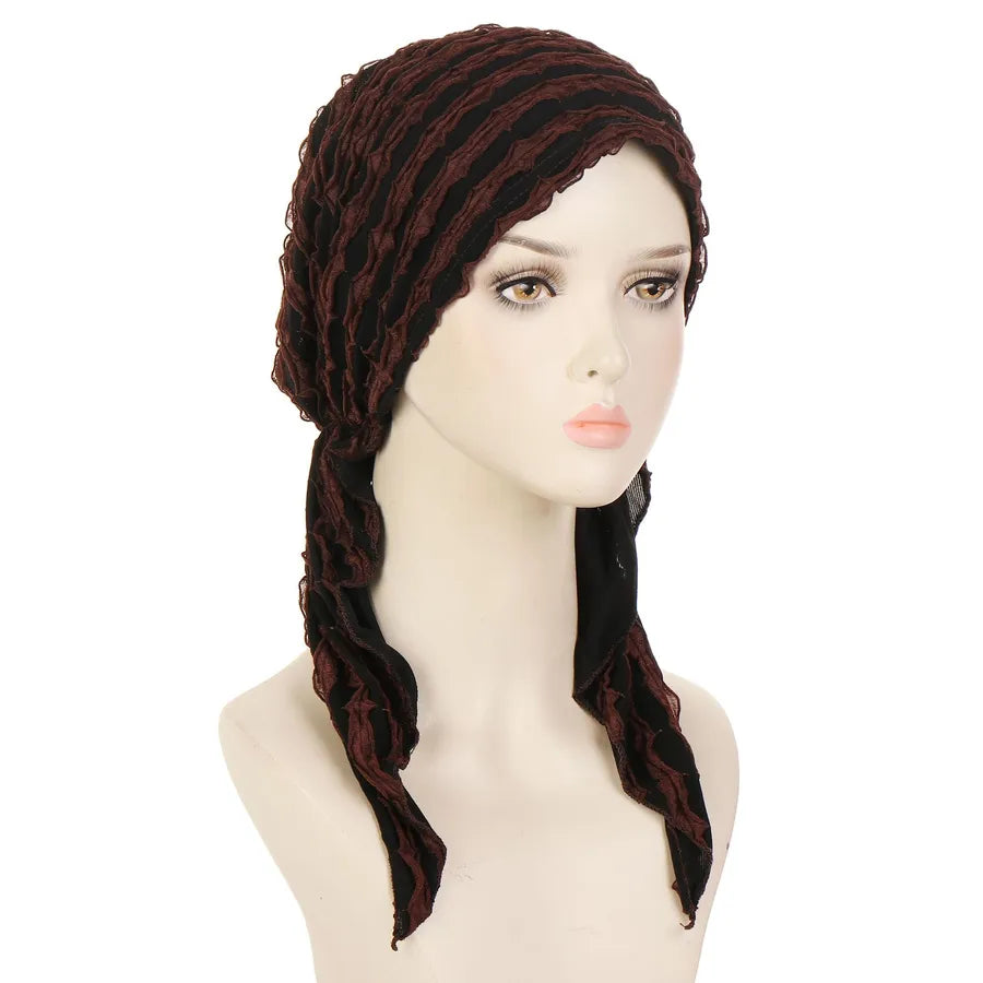 Women's Casual Classic Style Solid Color Polyester Hijab