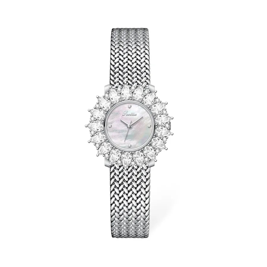 Luxurious Vintage Jewelry Scottie9745 Women's Watch Sunflower Design Wheat Ear Strap High Quality Quartz Movement Fashionable Style