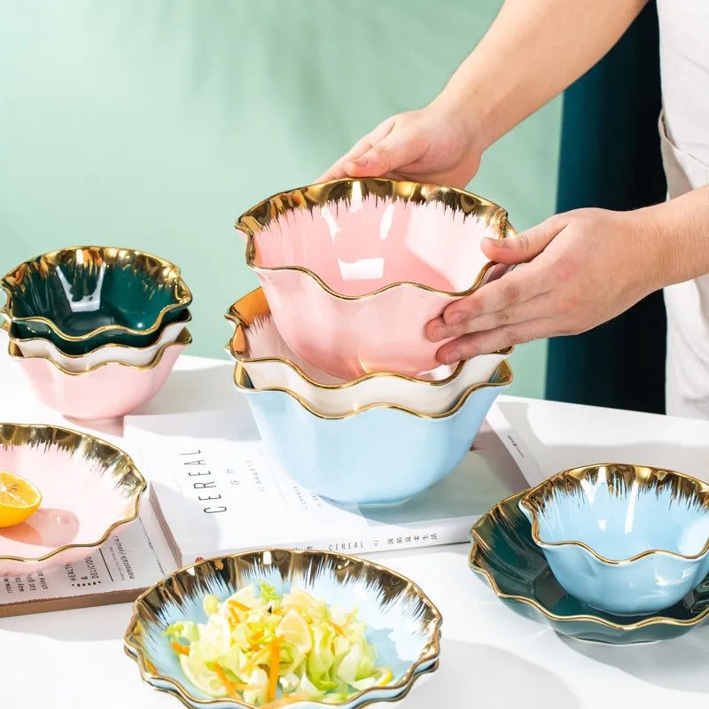 Casual Elegant Glam Solid Color ceramics plate Bowl 1 Piece