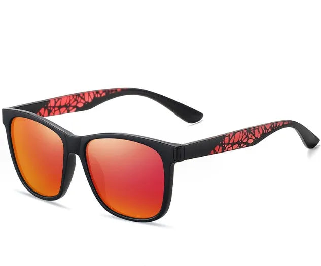 simple style color block tac square full frame men's sunglasses
