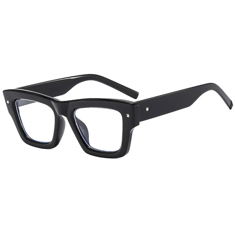 classic style solid color pc square full frame men's sunglasses