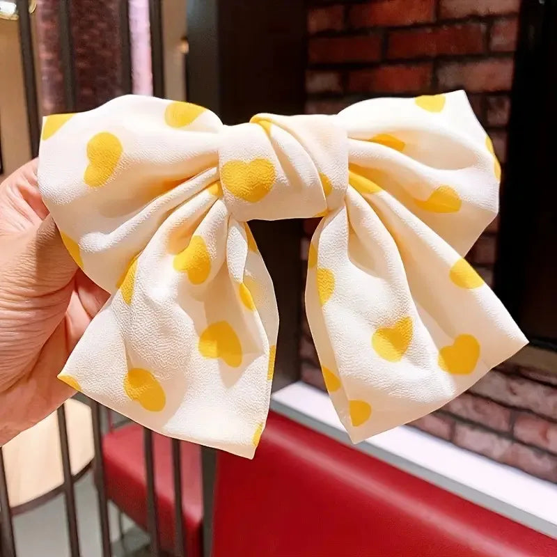 Sweet Women's Bow Knot Cloth Hair Clip