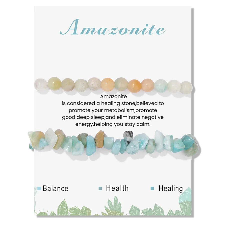 Elegant Geometric natural stone Crystal Bracelets In Bulk