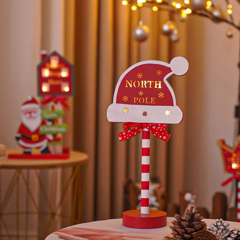 Christmas Cartoon Style Fruit Wood Party Lightings
