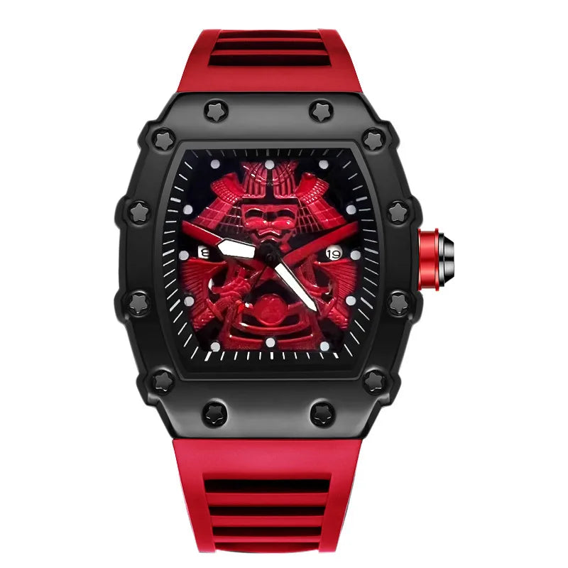 sports solid color buckle quartz men's watches