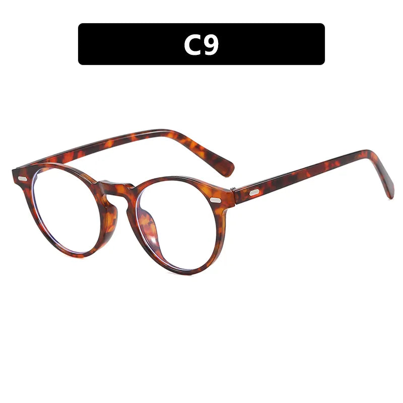 Retro Punk Commute Glasses Ac Round Frame Full Frame Men's Sunglasses