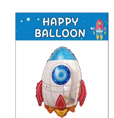 Birthday Cute Earth Astronaut Spaceship Aluminum Film Birthday Balloons