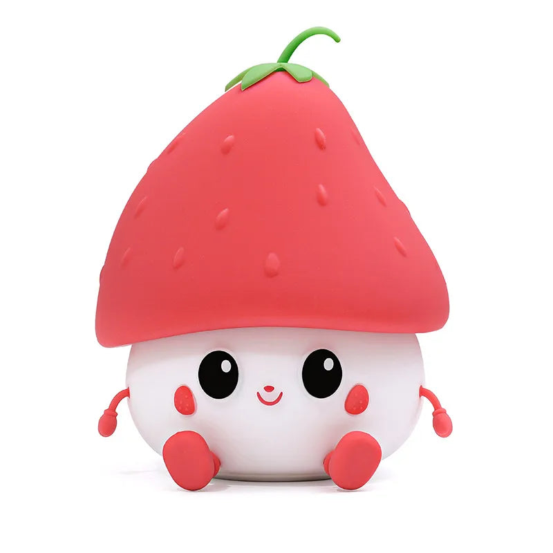 Cute Strawberry Silica Gel Indoor Night Lights Led Lights Night Lights