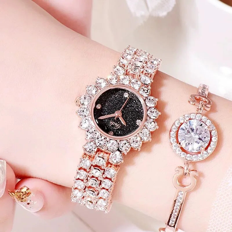 Elegant Streetwear Geometric Jewelry Buckle Quartz Watch Women's Watches