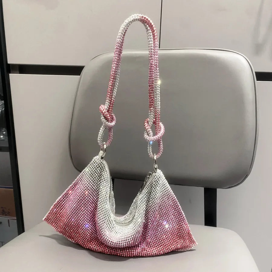 women's small polyester solid color classic style square zipper underarm bag