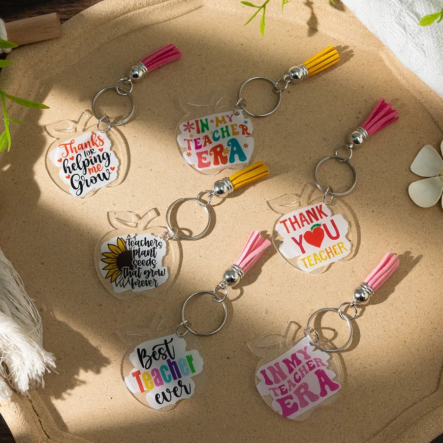 Casual Preppy Style Modern Style Apple Alloy OT Clasp Toggle Clasp Closure Keychain