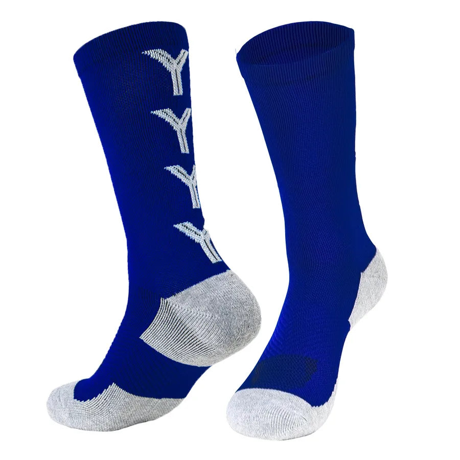 men's sports geometric cotton jacquard crew socks a pair