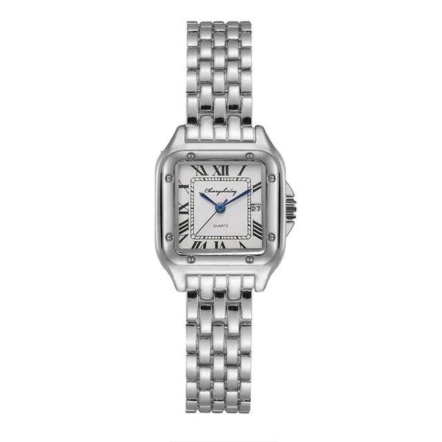Casual Solid Color Single Folding Buckle Quartz Women's Watches