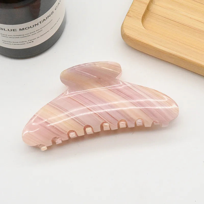 New Style Large Size Acetate Shark Clamp Hair Clip Women Luxury Fashion Hair Accessories Hair Claw For Thick Hair Tail