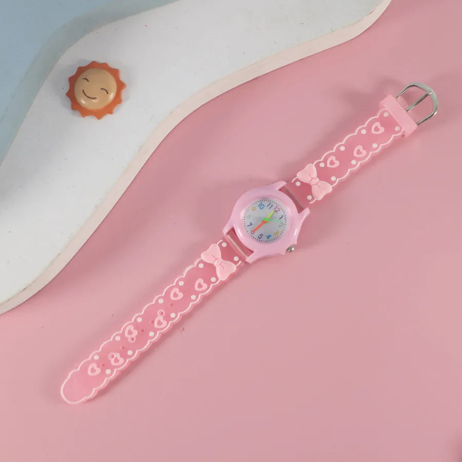 New PVC Color Case Cartoon Children's Quartz Watch Cute Creative Toy Watch Primary School Boys Girls Watch