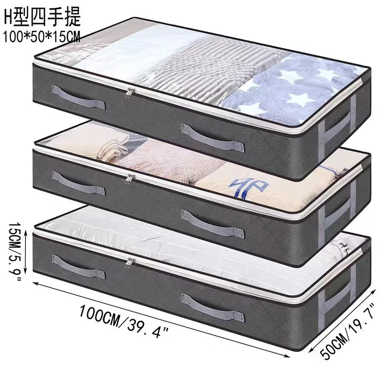 casual solid color nonwoven storage bag