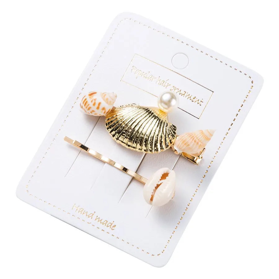 Marine Style Women's Shell Shell Hair Clip