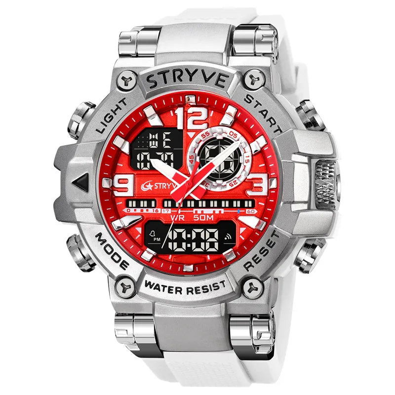 classic style color block electronic men's watches