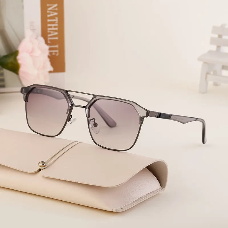 Vacation Solid Color Pc Tinted Lenses Cat Eye Full Frame Men's Sunglasses