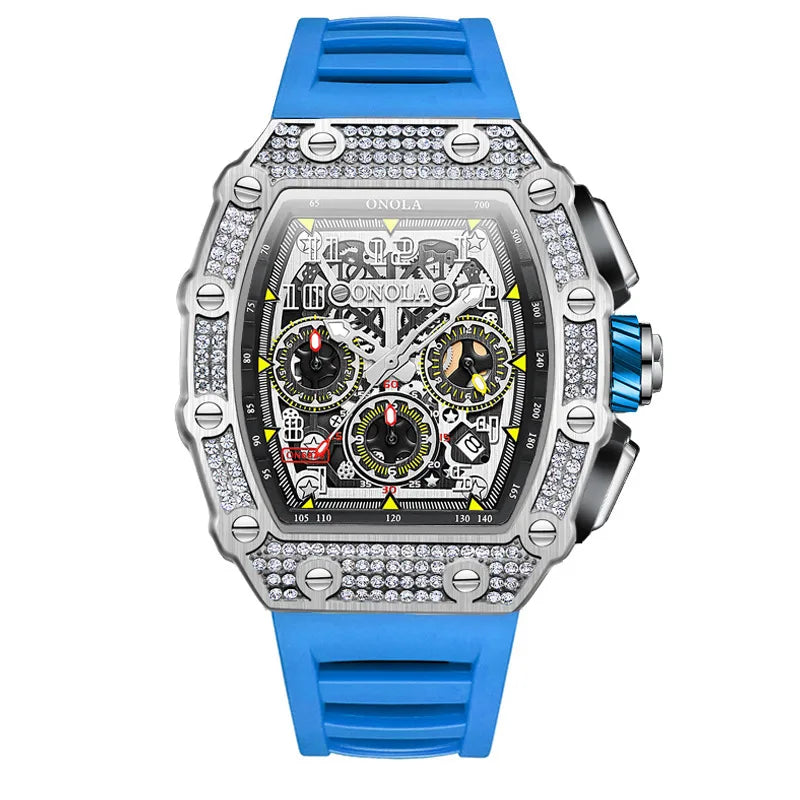 retro solid color buckle mechanical men's watches
