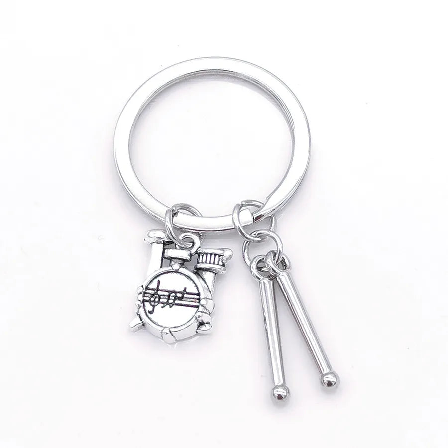 Simple Style Classic Style Solid Color Alloy Plating Keychain
