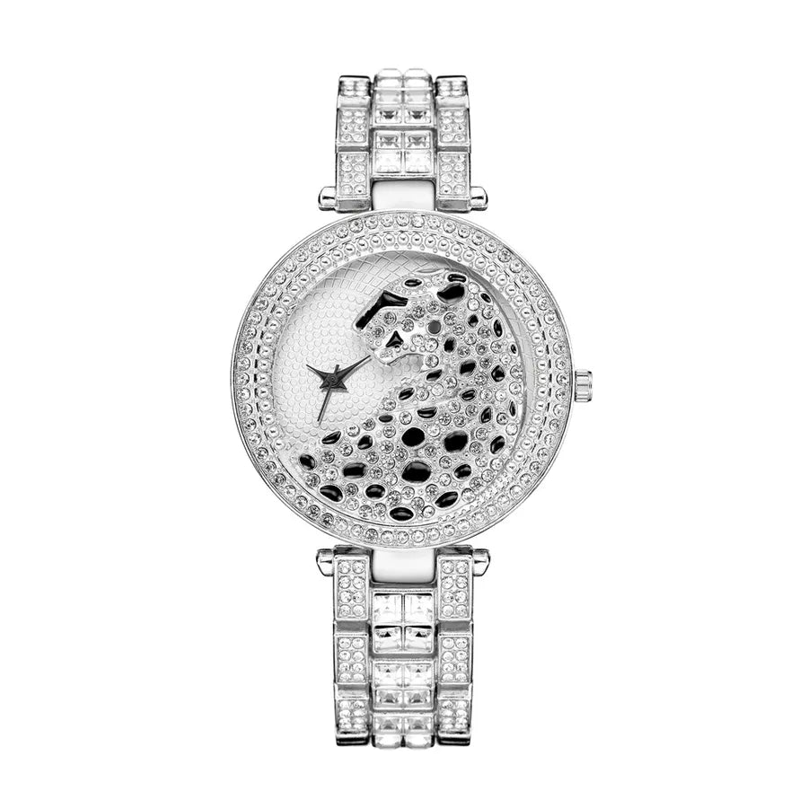 fashion steel band diamond ladies watch