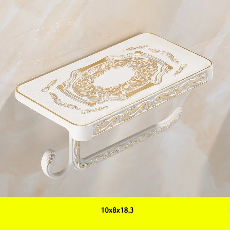 Classical Solid Color Alumimum Bathroom Racks