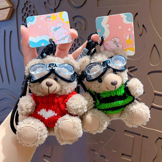 1 Piece Cute Bear Plush Unisex Bag Pendant Keychain