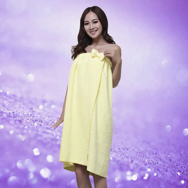 Factory direct supply Korean version of microfiber bow bath skirt tube top Bath skirt changing bath towel wholesale