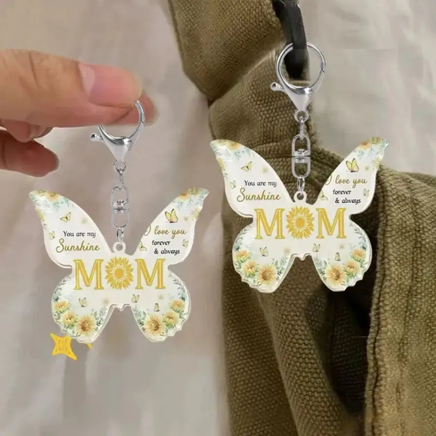 Elegant Lady Simple Style Butterfly Arylic Unisex Keychain