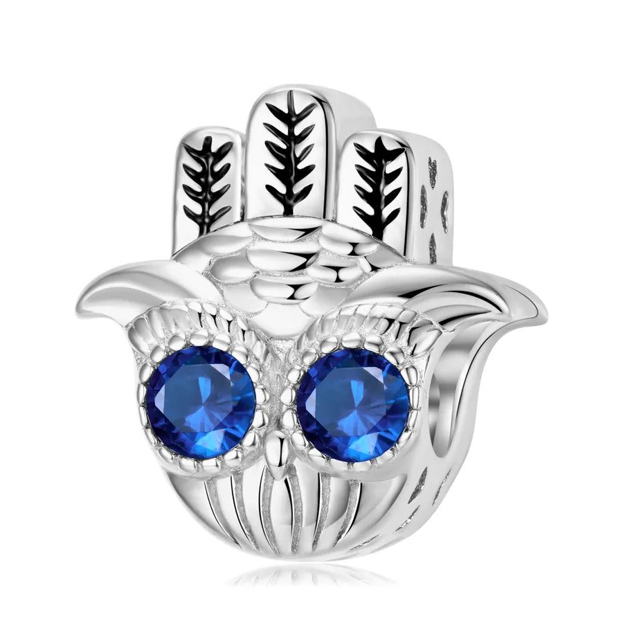 1 Piece 925 Sterling Silver Zircon Owl Jewelry Accessories