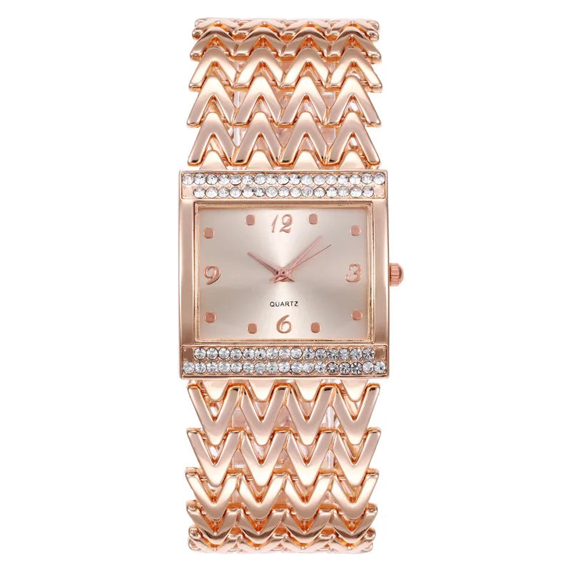Casual Elegant Lady Solid Color Single Folding Buckle Quartz Watch Women's Watches