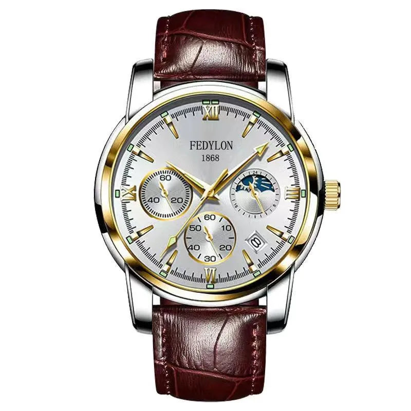 Vertiron Swiss Watch Men's Mechanical Watch Business Student Retro Genuine Top 10 Waterproof Quartz Men's Luminous