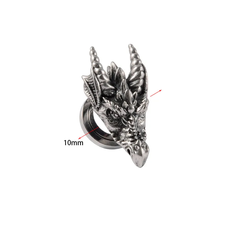 Hip-Hop Retro Solid Color 304 Stainless Steel Ear Studs