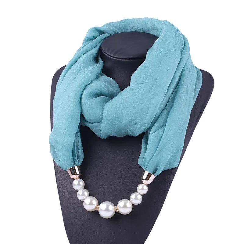 women's commute solid color chiffon scarf