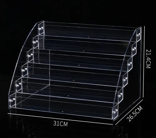 simple style trapezoid plastic metal jewelry display