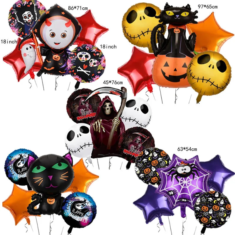 halloween geometric aluminum film party balloon