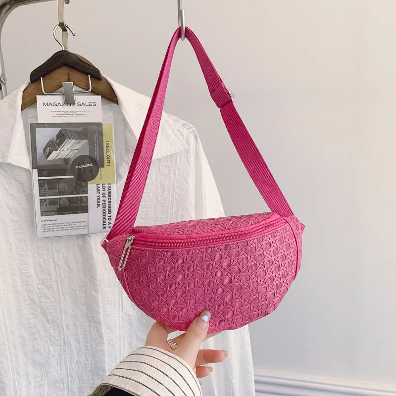 Children's Bag High-value Cute Sequin Baby's Western-style Chest Bag Girls' Colorful Lightweight Crossbody Bag PU Waist Bag