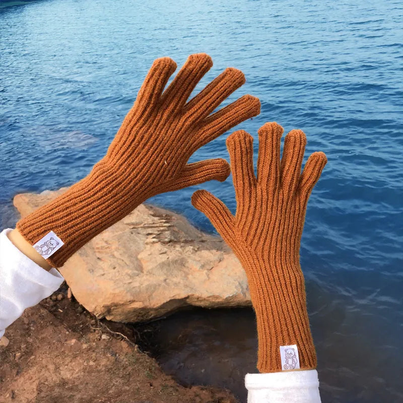 Women's Basic Modern Style Simple Style Solid Color Gloves