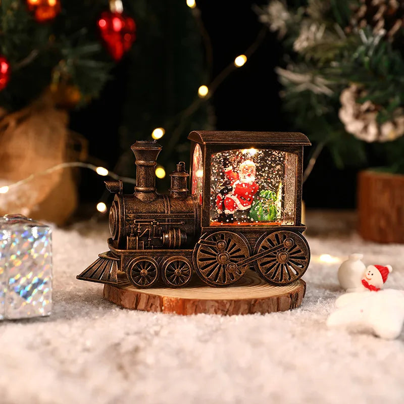 Christmas Cartoon Style Cute Santa Claus Snowman Plastic Indoor Party Festival Ornaments